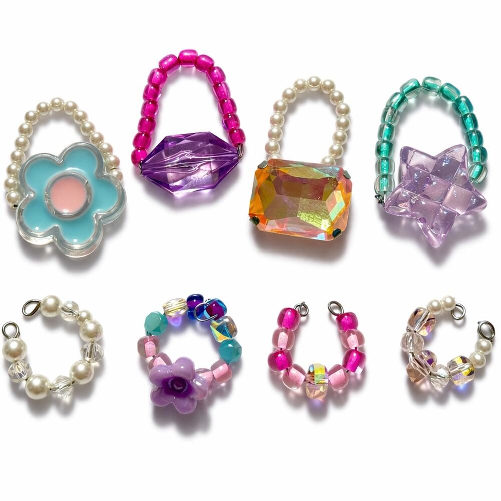 Littlest Pet Shop LPS Kawaii Purse & Collar Lot Cute Fun Sparkly Accessories 8pc